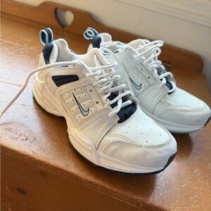 Nike White and Navy Sneakers